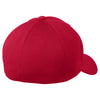 Sport-Tek True Red Flexfit Cool & Dry Poly Block Mesh Cap