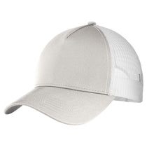Sport-Tek Silver/White PosiCharge Competitor Mesh Back Cap