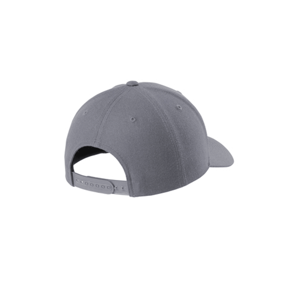 Sport-Tek Graphite Yupoong Curve Bill Snapback Cap