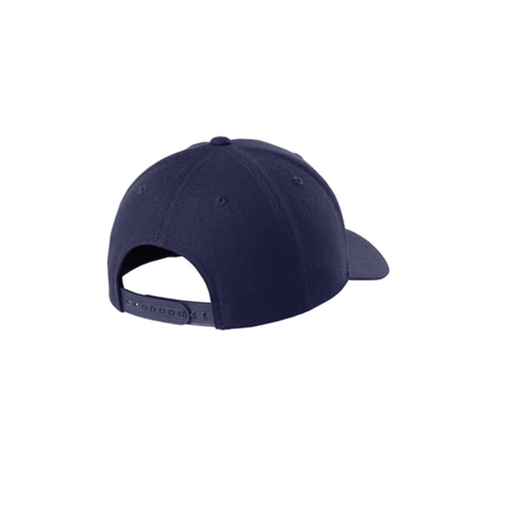 Sport-Tek True Navy Yupoong Curve Bill Snapback Cap