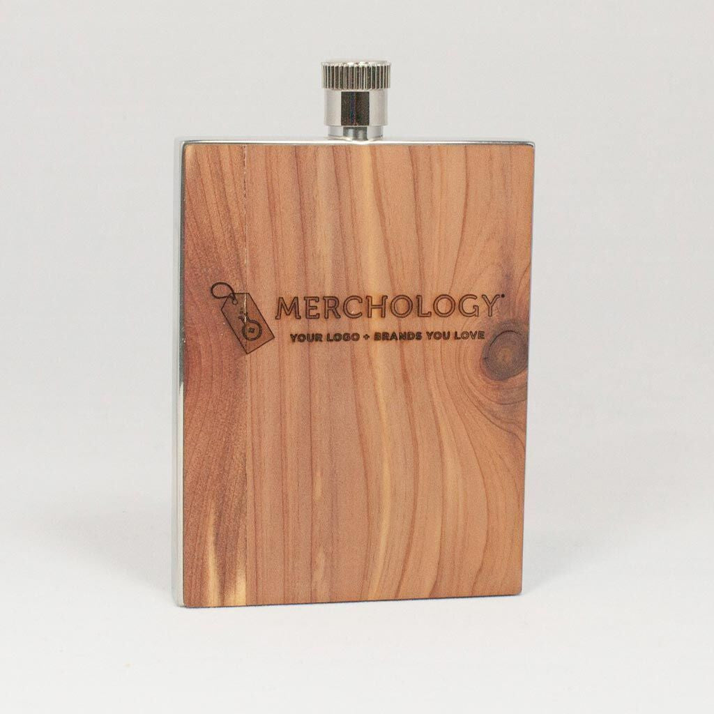 Woodchuck USA Cedar Wood Flask 3oz