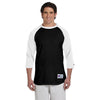 Champion Men's Black/White Baseball T-Shirt