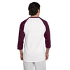 Champion Men's White/Maroon Baseball T-Shirt