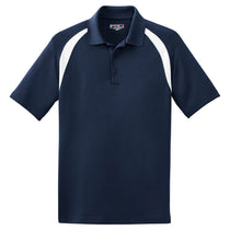 Sport-Tek Men's True Navy/White Dry Zone Colorblock Raglan Polo