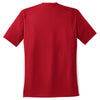 Sport-Tek Men's True Red/White Dry Zone Colorblock Crew