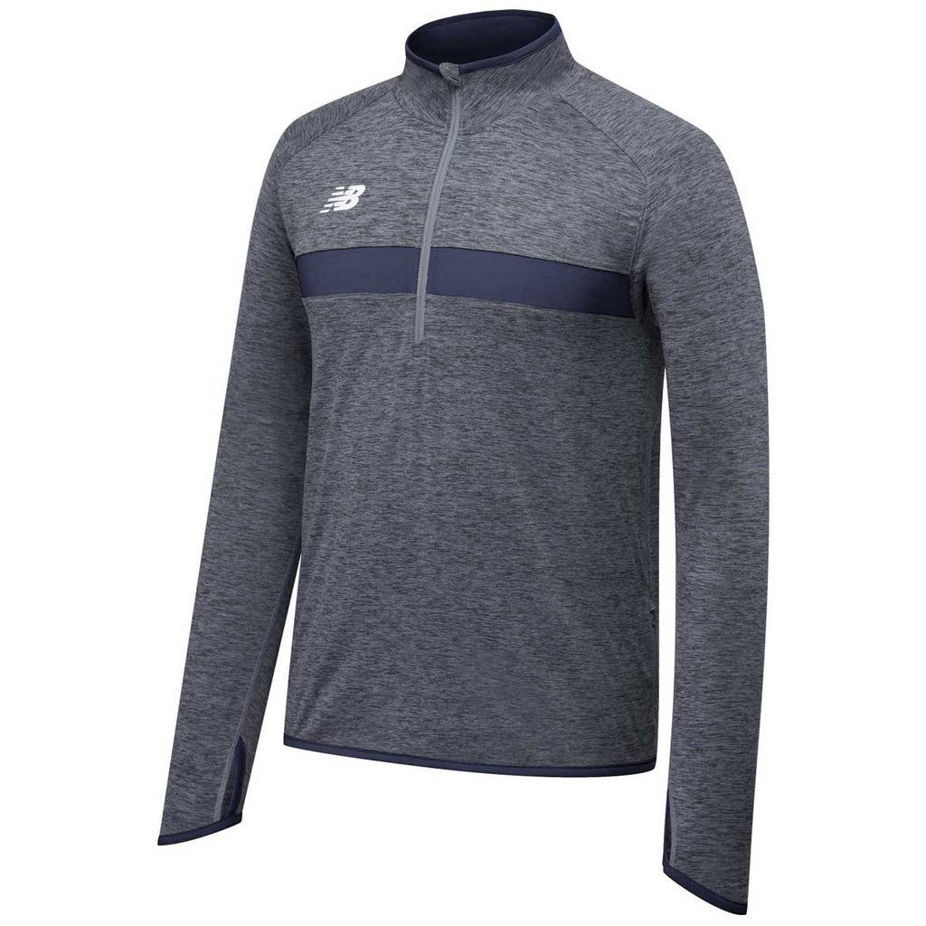 New Balance Men's Team Navy Athletics Half Zip