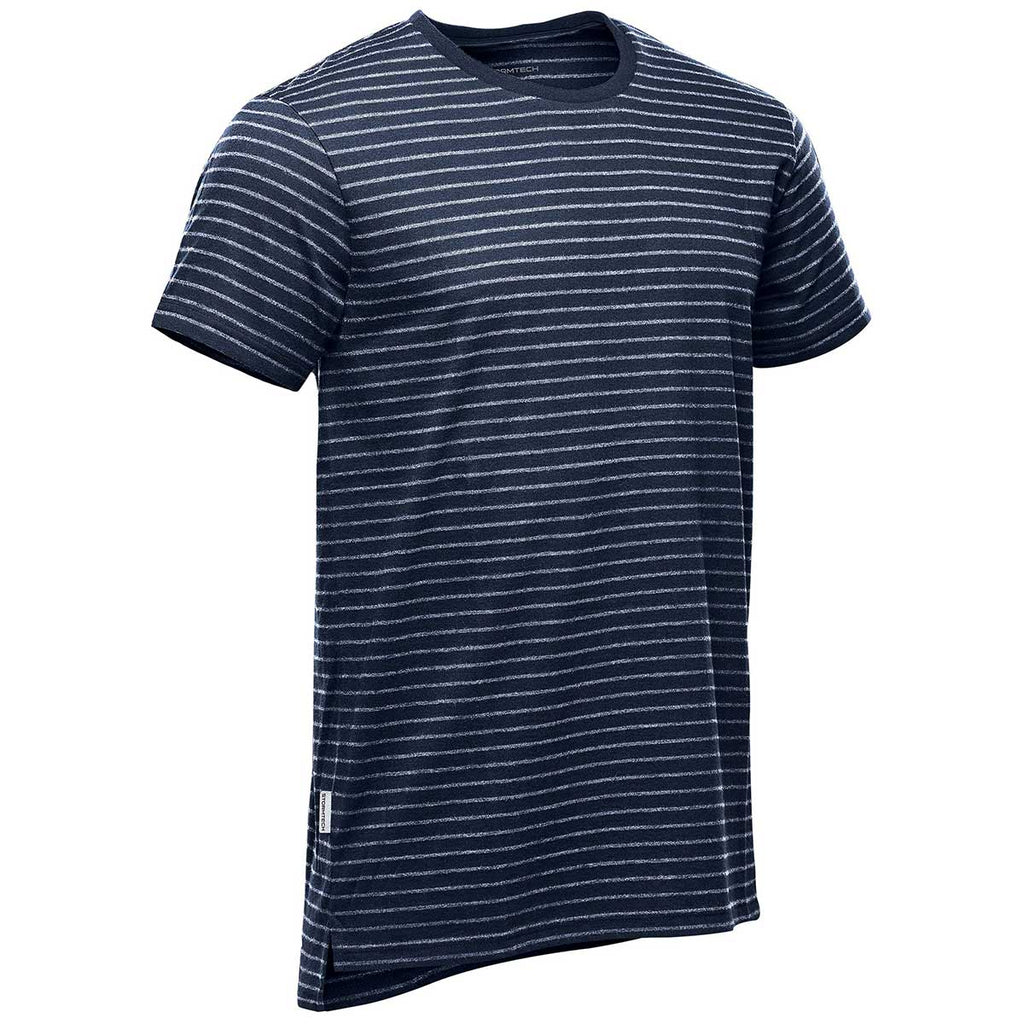 Stormtech Men's Navy/White Railtown Crew Neck Tee