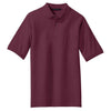 Port Authority Men's Burgundy Tall Silk Touch Polo with Pocket