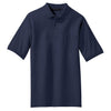 Port Authority Men's Navy Tall Silk Touch Polo with Pocket