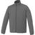 Elevate Men's Grey Storm Egmont Packable Jacket