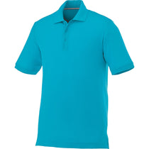 Elevate Men's Aspen Blue Crandall Short Sleeve Polo