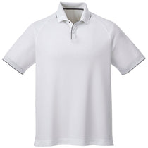 Elevate Men's White/Quarry Remus Short Sleeve Polo