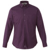 Elevate Men's Dark Plum Wilshire Long Sleeve Shirt Tall