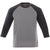 Elevate Men's Heather Dark Charcoal/Medium Heather Grey Dakota Three Quarter Tee