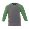 Elevate Men's Kelly Heather/Medium Heather Grey Dakota Three Quarter Tee