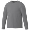 Elevate Men's Steel Grey Parima Long Sleeve Tech Tee