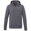 Elevate Men's Heather Dark Charcoal Argus Eco Fleece Full Zip Hoody