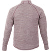 Elevate Men's Maroon Heather Crane Knit Half Zip