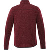 Elevate Men's Maroon Heather Tremblant Knit Jacket