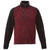 Elevate Men's Maroon Heather/Black Smoke Heather Vorlage Half Zip Knit Jacket