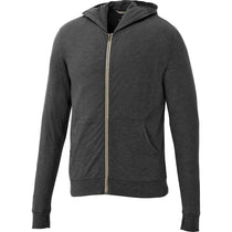 Elevate Men's Heather Dark Charcoal Garner Knit Full Zip Hoody