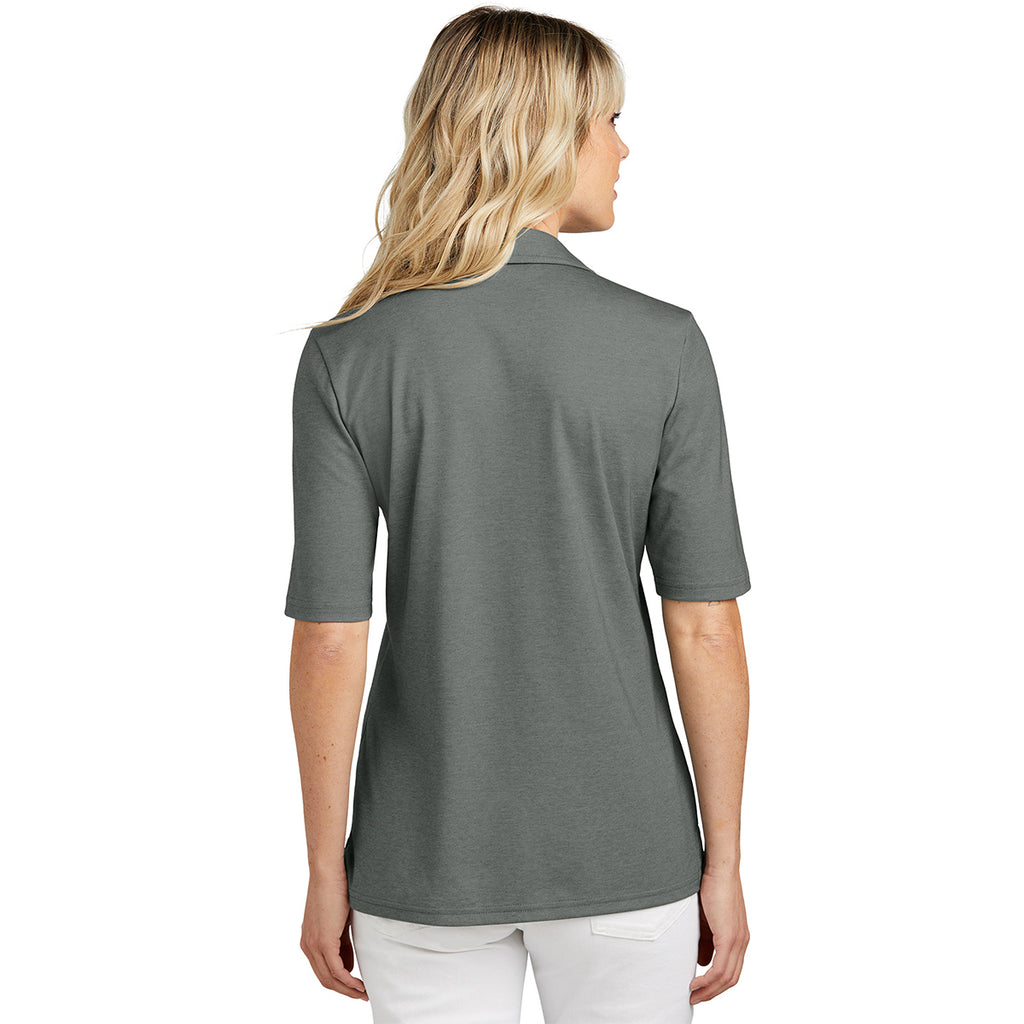 TravisMathew Women's Black Heather Sunsetters Polo