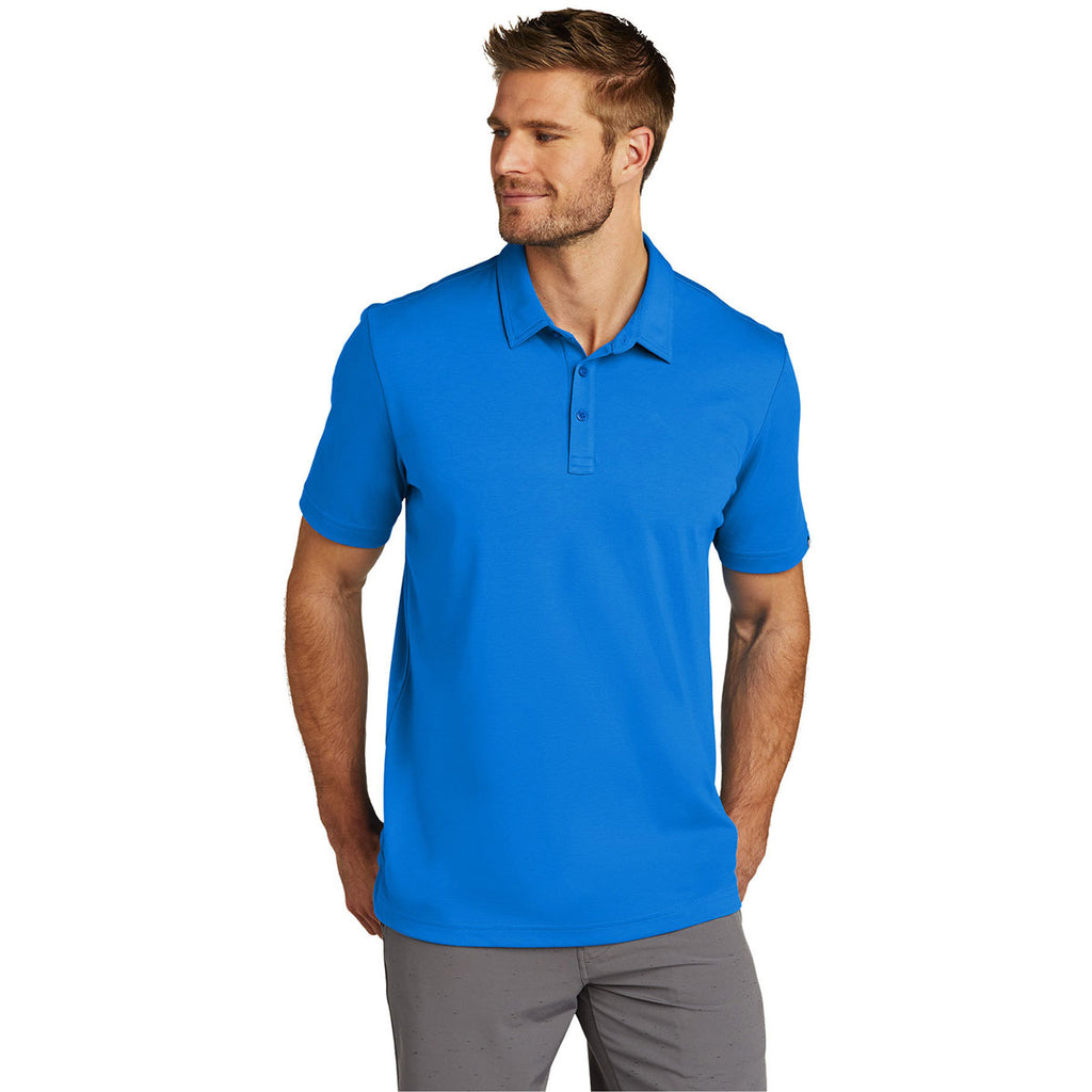 TravisMathew Men's Classic Blue Oceanside Solid Polo