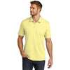 TravisMathew Men's Pale Banana Heather Oceanside Heather Polo