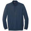 TravisMathew Men's Blue Nights Newport Quarter Zip Fleece