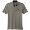 TravisMathew Men's Quiet Shade Grey Monterey Chest Stripe Polo