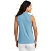 TravisMathew Women's Brilliant Blue Heather Coto Performance Sleeveless Polo