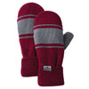 Roots73 Dark Red/Quarry Hemlock Knit Mitts