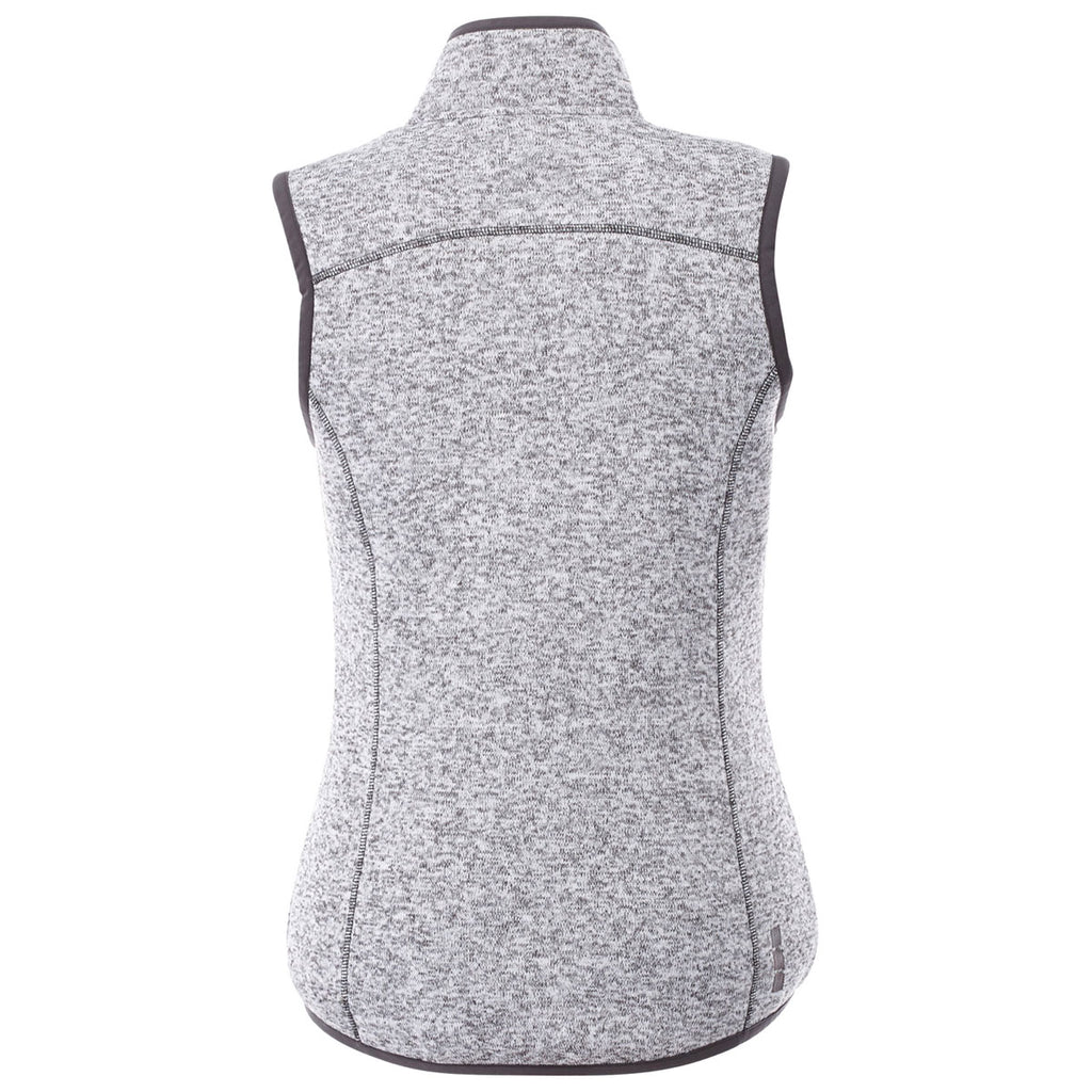 Elevate Women's Light Heather Grey Fontaine Knit Vest