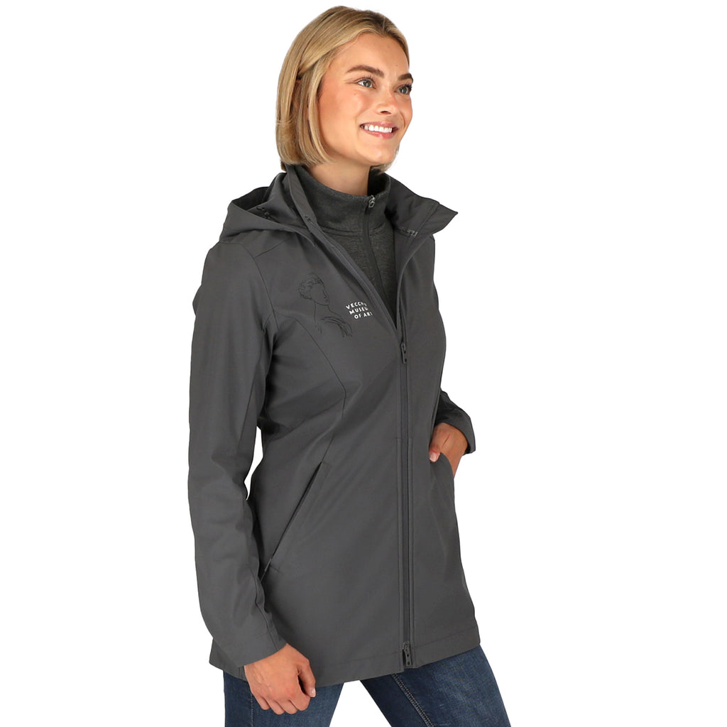 Trimark Women's Grey Storm Manzano Eco Softshell Jacket