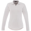 Elevate Women's White Mori Long Sleeve Polo