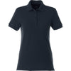 Elevate Women's Navy Belmont Short Sleeve Polo