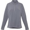 Elevate Women's Steel Grey Caltech Knit Quarter Zip