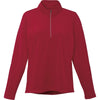 Elevate Women's Vintage Red Caltech Knit Quarter Zip