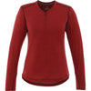 Elevate Women's Vintage Red Heather Quadra Long Sleeve Shirt