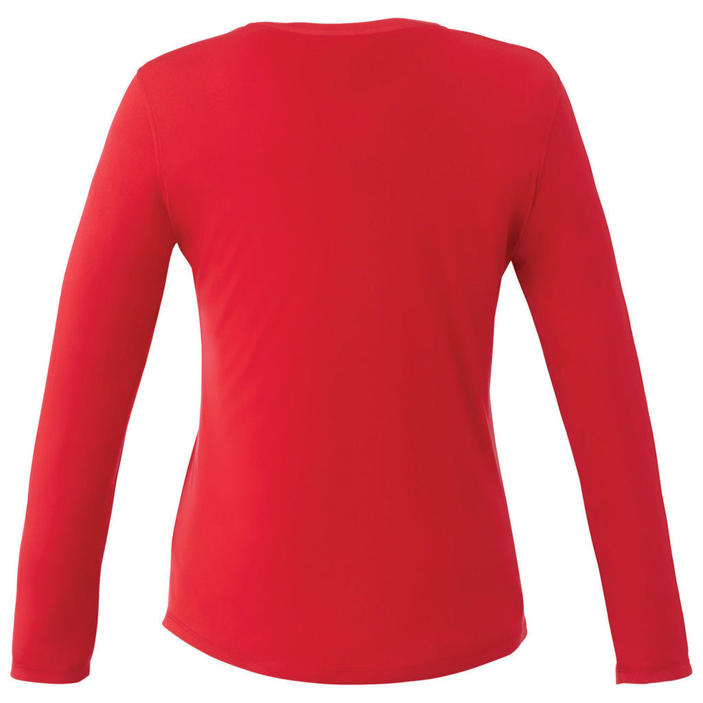 Elevate Women's Team Red Parima Long Sleeve Tech Tee