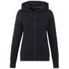 Elevate Women's Black Argus Eco Fleece Full Zip Hoody