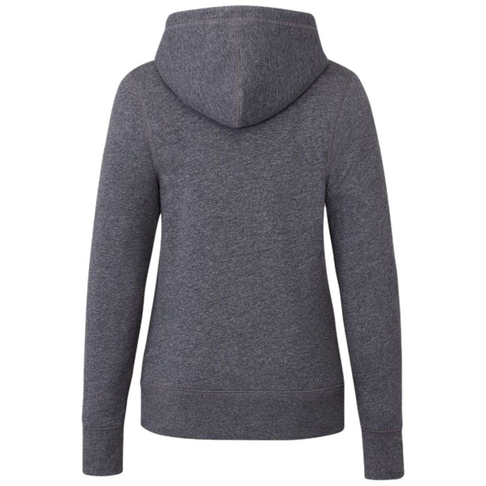 Elevate Women's Heather Dark Charcoal Argus Eco Fleece Full Zip Hoody