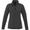 Elevate Women's Grey Storm Bowlen Polyfleece Quarter Zip