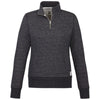 Roots73 Women's Black Mix Paddlecreek Fleece Quarter Zip