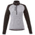 Elevate Women's Light Heather Grey/Black Smoke Heather Vorlage Half Zip Knit Jacket