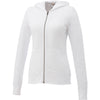 Elevate Women's White Garner Knit Full Zip Hoodie