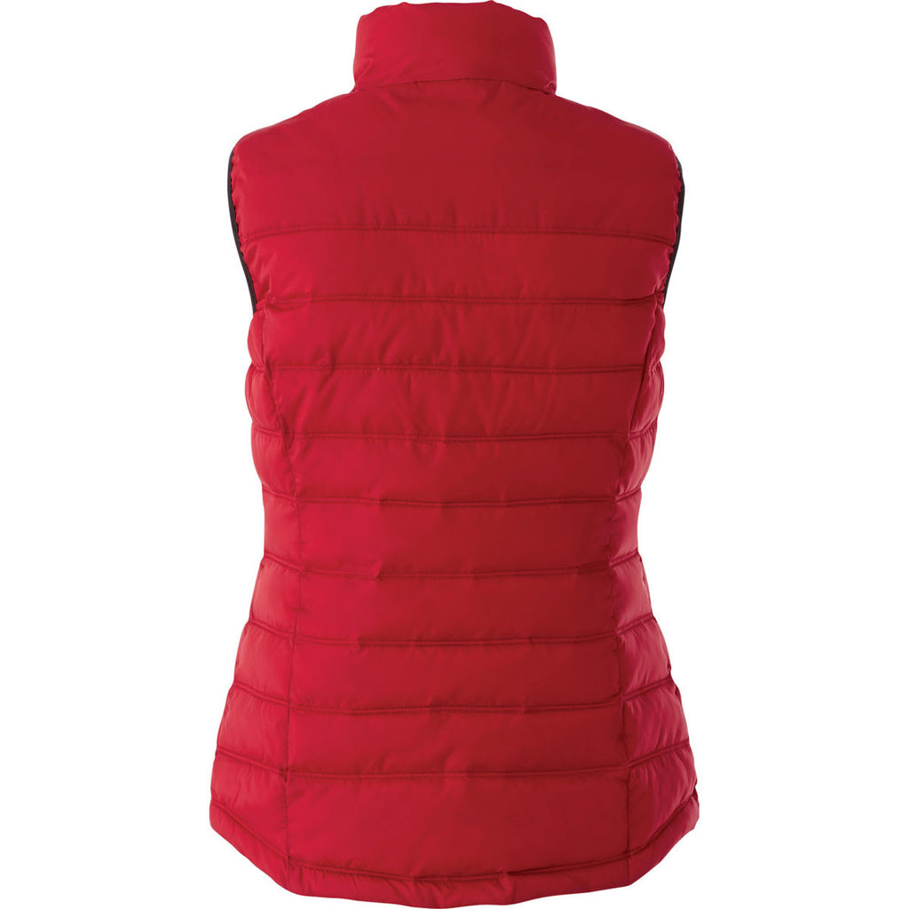 Elevate Women's Team Red Mercer Insulated Vest