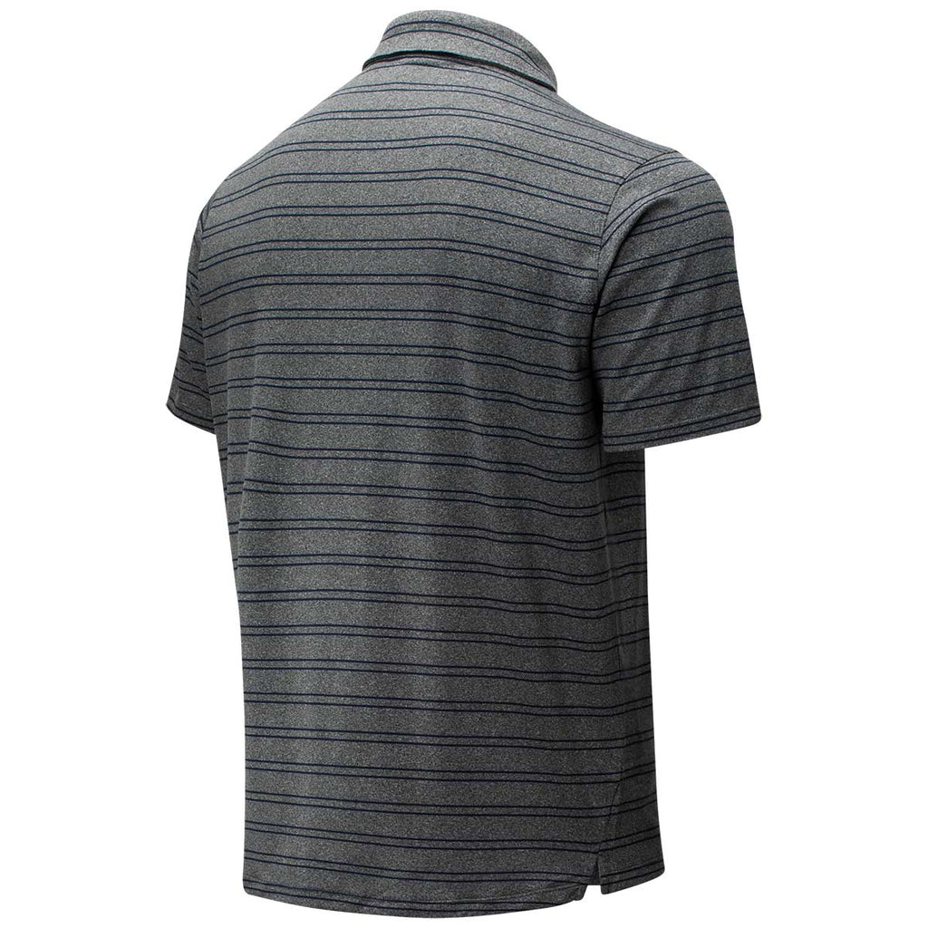 New Balance Men's Navy Stripe Polo