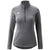 New Balance Women's Mid Heather Grey Lightweight Solid Half Zip