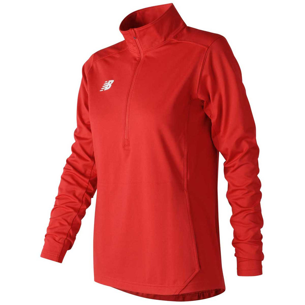 New Balance Women's Team Red Lightweight Solid Half Zip